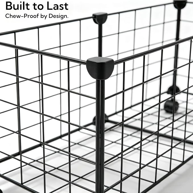 Indestructible X Large Dog Toy Basket with Wheels, Metal Dog Toys Holder for Cats, Heavy-Duty Storage Bin for Chew Toys & Blankets Pet Food Storage Box Organization, Chew-Proof Toy Organizer for Puppy - Image 6