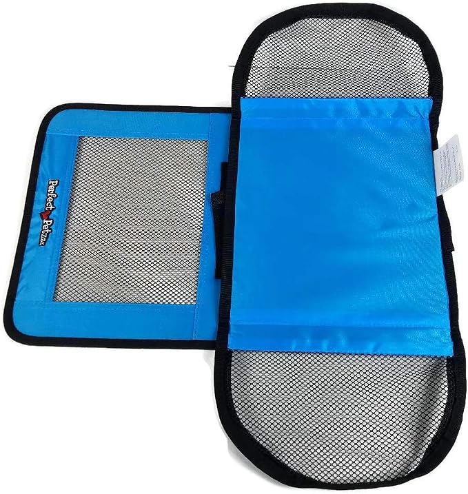 Pet Travel Bag for Originals & Minis, Small Pet Carrier w/Mesh & Nylon Lining, Dog Carrier for Medium Dogs, Versatile Kitten Carrier & Puppy Carrier, Easy to Clean, Blue - Perfect Petzzz - Image 4