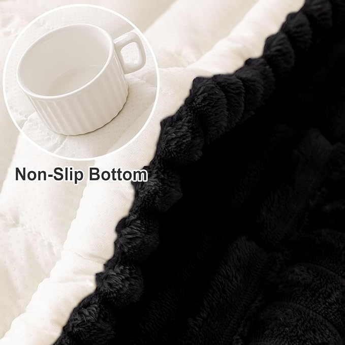 hyha Couch Cover for Dogs, Washable Non Slip Plush Flannel Sofa Protector | Thick Flannel, Anti-Slip Backing, Pet Hair & Scratch Protection, Fits Sofa & Loveseat (27.6" x 47") - Image 6