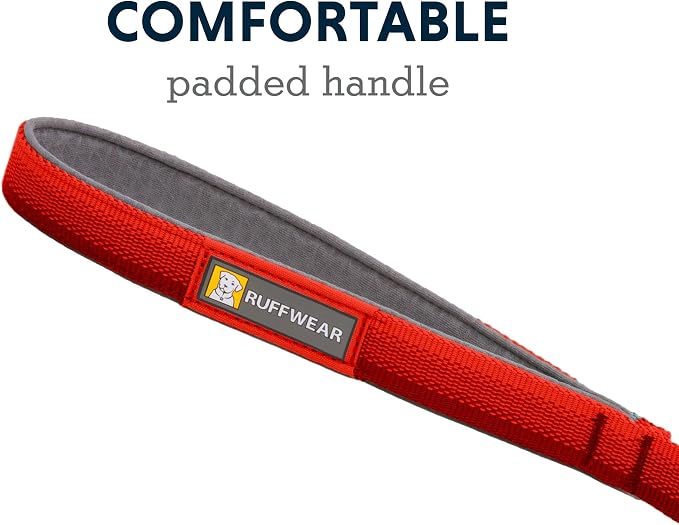 Ruffwear, Front Range Dog Leash, 5 ft Lead, Red Canyon | Light & Strong Lockable Swivel Crux Clip, Padded Handle, Durable Webbing, Traffic Handle & Accessory Loop for Everyday Walks - Image 5