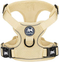 PoyPet Mesh Dog Harness, Reflective Breathable Puppy Vest for Large Dogs | Lightweight, Soft Air Mesh, Back D-ring, Adjustable, Comfortable, Double Padded, No Choke, for Daily Walking, L, Khaki by PoyPet