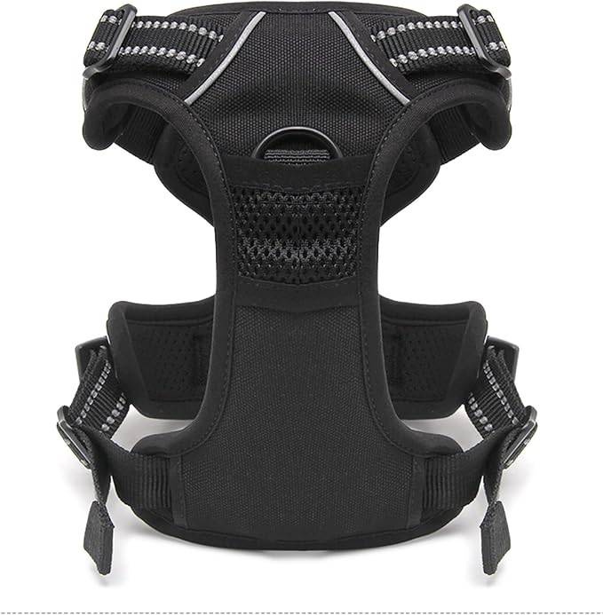 TRUE LOVE Adjustable No-Pull Dog Harness Reflective Vest, Black, S | Front Clip, No-Choke, Soft Padded, Control Handle, Anti Escape, Dog Car Harness, Walking and Training, Escape Proof, TLH5651 - Image 5