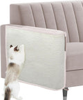 Cat Scratch Sofa Protector,27.6”L*19.6“W Cat Scratch Furniture Protector Pad Couch Arm Sheild with Natural Sisal for Protecting Couch Sofa Chair Furniture（Beige/Right Handed by Oroonoko