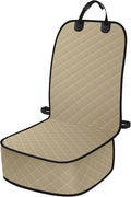 ELONGRIVER Dog Car Seat Covers, Waterproof Front Seat Cover | Scratch-Proof, Nonslip Pet Passenger Seat Cover Protector, Universal Fit for Cars Trucks SUVs, Standard Size 1 Pack, Khaki by ELONGRIVER