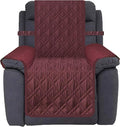 Ameritex Waterproof Nonslip Recliner Cover Stay in Place, Dog Chair Cover Furniture Protector, Ideal Recliner Slipcovers for Pets and Kids (Burgundy, 30'') by Ameritex
