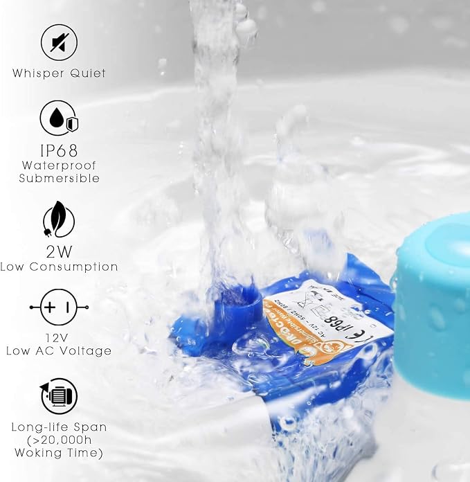 iPettie Tritone Ceramic Cat Water Fountain, Heavy-Duty Waterer for Pets | 2.1 Liters / 2.2 Quart Filtered Water Purifier with Replacement Filters and Foam, White - Image 4