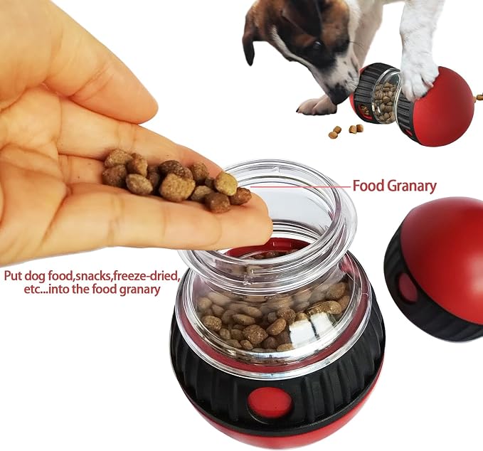 Dog Food Puzzle Toys, Adjustable Dog Treat Dispensing Dogs Toys, Interactive Chase Slow Feeder for Boredom and Stimulating, IQ Training for Medium/Large Dogs - Image 4