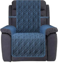 Ameritex Waterproof Nonslip Recliner Cover Stay in Place, Dog Chair Cover Furniture Protector, Ideal Recliner Slipcovers for Pets and Kids (Blue, 23") by Ameritex