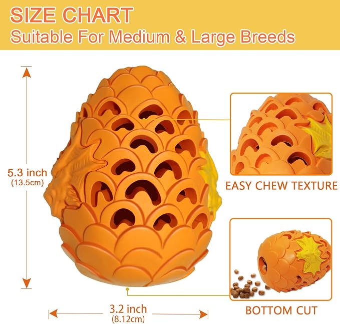 Lasts 6X Longer Chew Toy for Power Chewers, Indestructible for Training | Tough Treat Dispenser for Large Dogs, Durable Puzzle, Good for Dental Health, Easy to Clean - Image 2
