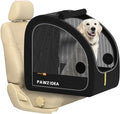 PAWZIDEA Portable Dog Crate for Car Travel, Medium & Large Dogs Up to 80lbs | Enclosed Soft-Sided Dog Car Kennel for Backseat, Secures w/ Seatbelt & Headrest Strap, Collapsible Car Carrier, Chew-Proof by PAWZIDEA-Inlovejoywelive