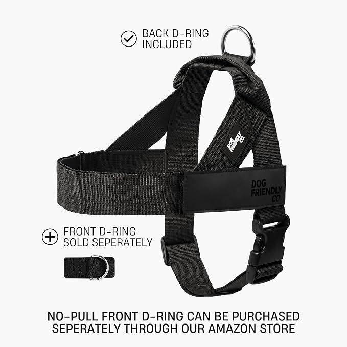 Dog Friendly Co. Dog Harness for Medium Sized Dogs (Classic Blue, Medium) | One Click Buckle, Chafe Resistant Webbing, Adjustable Neck & Chest, and Heavy Duty D-Ring, Sturdy Comfortable and Easy to Use - Image 2
