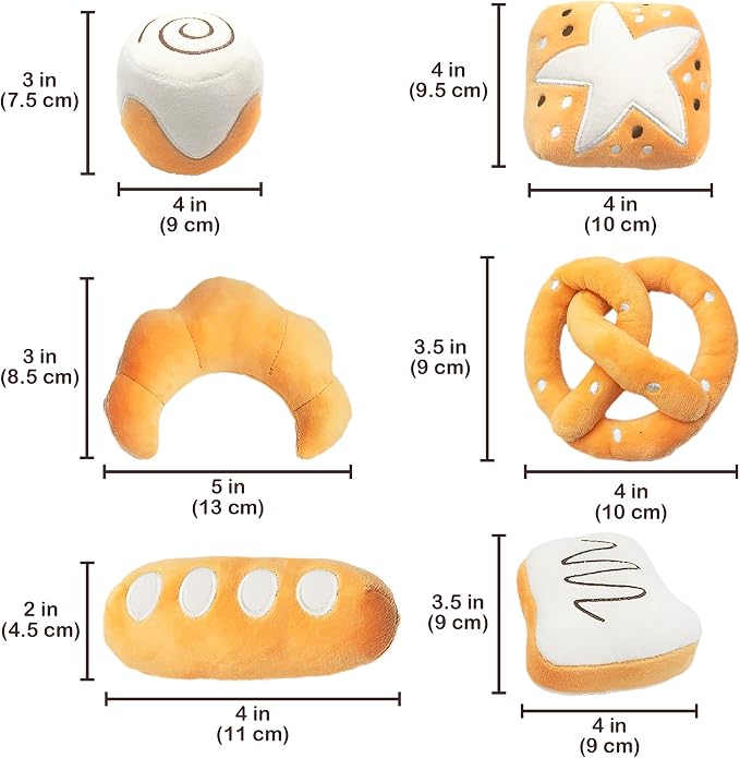 SunGrow Catnip Buns, Physical and Mental Enrichment Instruments for Felines, for Cat Entertainment and Relaxation, Cute Bread-Shaped Stuffed Companions, Soft Flanellete Material, 6 Pieces per Pack - Image 7