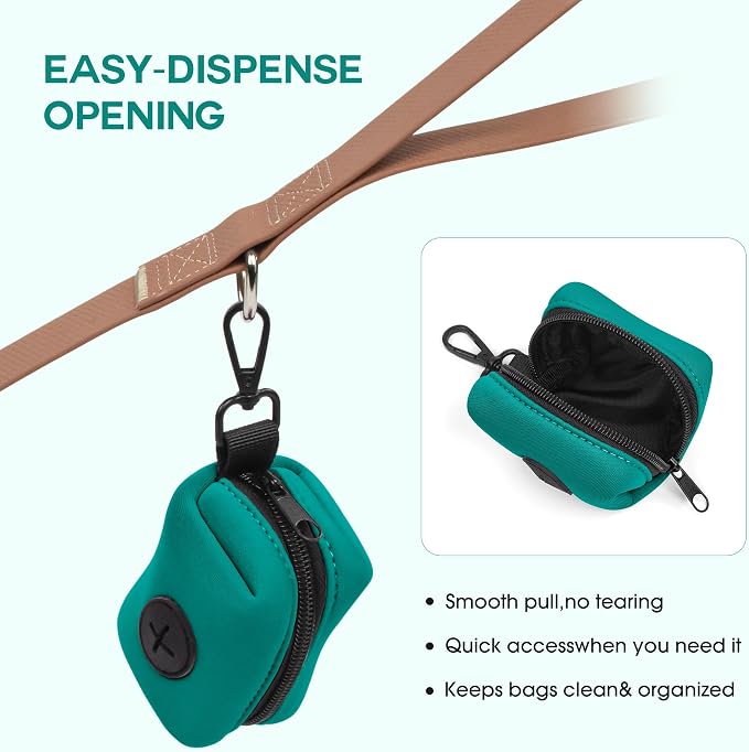 Wolfone Dog Waste Bag Holder Leash Poop Bag Dispenser with Secure Clip | Secure Clip Design Durable & Odor-Free Universal Bag Fit Lightweight & Portable Stylish Color Options - Image 6