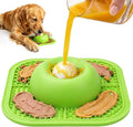 Slow Feeder Dog Bowls & Lick Mat for Liquid and Thick Treat, Anti-Slip Dog Lick Bowl with Interactive Rolling Ball, 5/6 Cup Pup Licking Toy for Large Medium Small Dogs and Cats Green by PetsHome