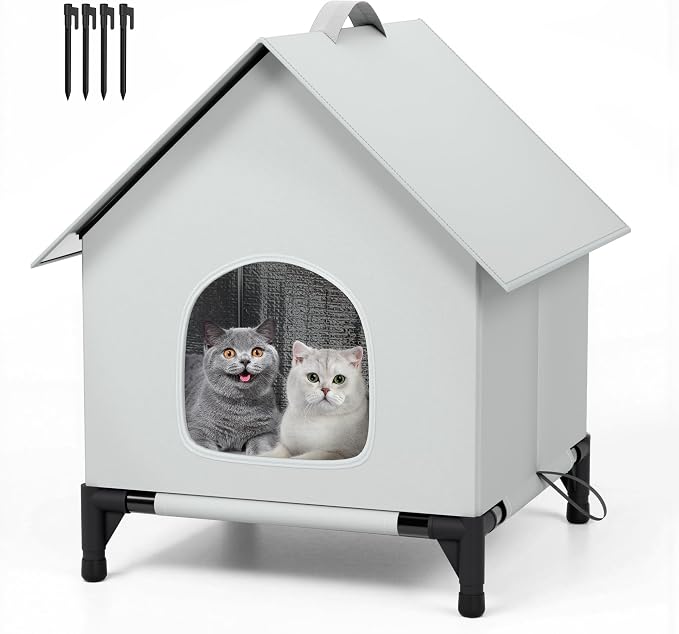 Large Cat House for Outside&Indoor,Insulated and Weatherproof,Foldable Cats Shelter, Bigger Cat House, Selfwarming Cat Shelter Large Cave Bed for Winter,Garden(22 x 22 x 26 inch,XL,Normal) by Unknown