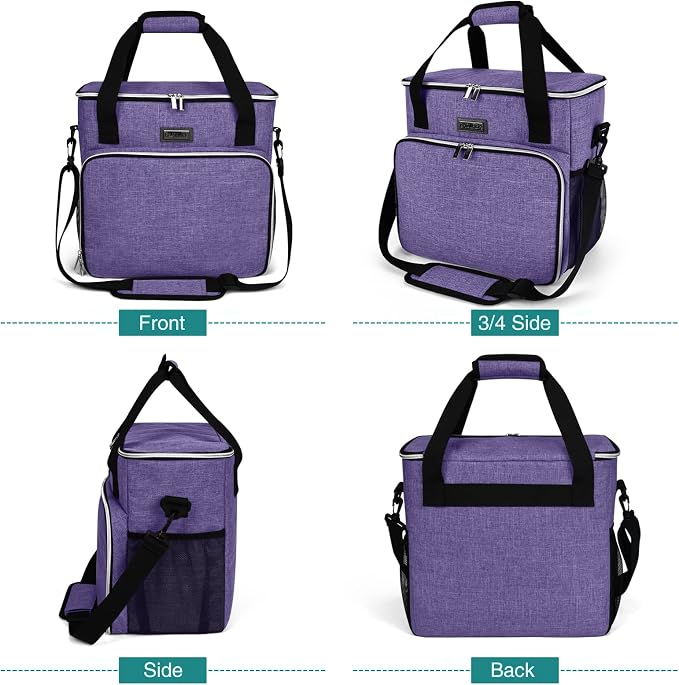 BAGLHER Dog Travel Bag, Pet Travel Bag (ALL Pet Travel Supplies), With 2 Pet Food Containers and 2 Collapsible Silicone Bowls; Essential Kits for Pet Travel Purple - Image 2