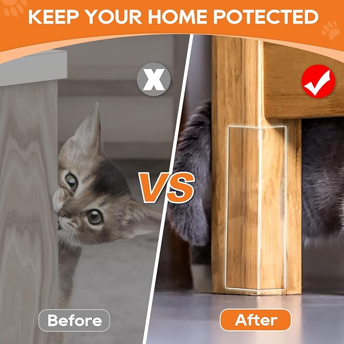 Clear Door Protector from Dog Scratching 4in x 32.8ft | Window Sill Protector & Furniture Guard, Anti-Cat Dog Scratch Slobber, Glass Car Door Couch Protection - Image 2