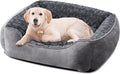 JOEJOY Rectangle Dog Bed for Large Medium Small Dogs - Washable Orthopedic Sofa Bed, Soft Breathable Puppy & Pet Cuddler, Durable Calming Dog Bed with Anti-Slip Bottom, Multiple Sizes, Dark Grey by JOEJOY