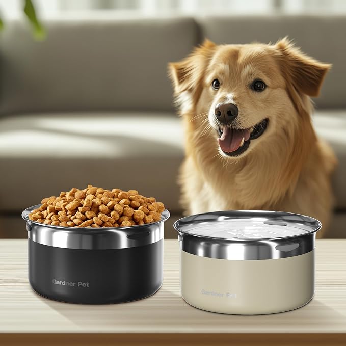 Gardner Pet Slow Water Bowl for Dogs – No Spill, Anti-Splash Floating Plate Design, Slows Drinking to Reduce Mess, Keeps Water Clean & Floors Dry, 3.8L(White) - Image 9