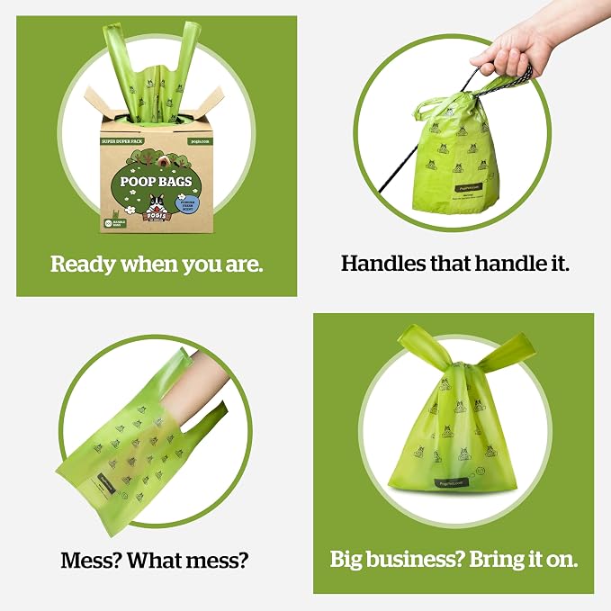 Pogi’s Dog Poop Bags with Handles – Extra-Thick, Leak-Proof, Large, Fresh Scent, 900-Count - Image 7
