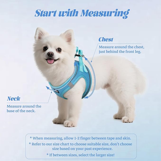 No Pull Dog Puppy Harness and Leash Set Reflective Mesh Vest X-Small - Image 2