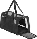 PETSFIT Soft-Sided Cat Carrier, Airline Approved | For Travel, 3 Carrying Ways, Lightweight and Ventilation on 5 Sides, Escape Proof, With Soft Fleece Pad by Petsfit