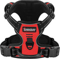 BARKBAY Dog Harness for Large Dog No Pull 2 Leash Clips Dog Vest | Control Handle,Comfort,Heavy Duty,Adjustable Reflective,Perfect for Outdoor Training, Walking,Hiking(XL,Red) by BARKBAY