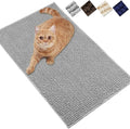 VIVAGLORY Cat Litter Mat Softgrip Litter Trapping Mat, 31"× 20", Grey | Litterbox Rug Box Catcher for Indoor & Floor, Easy Clean Washable Less-Mess Waterproof for Cat by VIVAGLORY