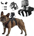 Dog Harness for Gopro, with 2 Mouting Base,Soft Adjustable for Small Medium and Large Dogs for Gopro 12 11 10 9 8 7 6 5 4 3, for DJI Osmo Pocket Camera and Insta360 by wogerplu