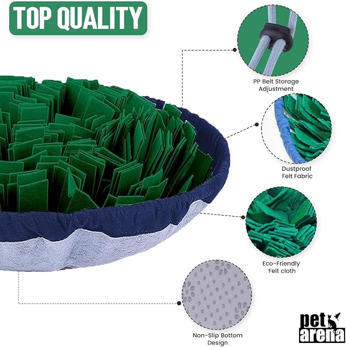 PET ARENA Adjustable Snuffle Mat for Dogs Puzzle Feeder Toy | Promotes natural hunting instincts, reduces boredom, supports mental stimulation, and provides engaging playtime for pets. - Image 4