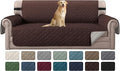 H.VERSAILTEX Sofa Slipcover Reversible Sofa Cover Seat Width Up to 66" Water Resistant Couch Cover with Elastic Strap Quilted Furniture Protector for Pets(Sofa, Brown/Beige) by HVERSAILTEX