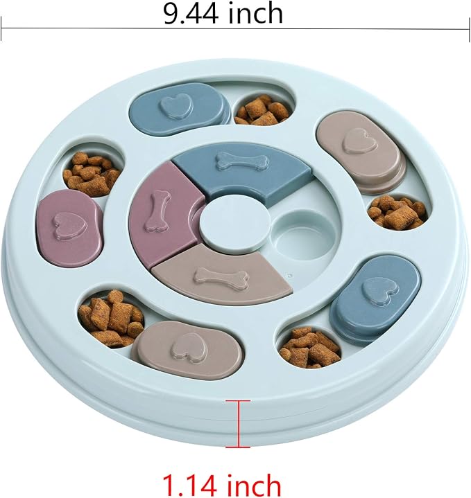 DR CATCH Dog Puzzle,Dogs Food Toys for IQ Training & Mental Enrichment,Dog Treat Puzzle(Blue) - Image 2