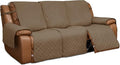 Easy-Going Reversible Couch Cover for 3 Seat Recliner Sofa, Camel/Ivory | Washable Sofa Slipcover For Dogs, Sofa Cover For Recliner, Furniture Protector Mat, Pet Friendly by Easy-Going