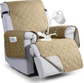 VANSOFY 100% Waterproof Recliner Chair Covers, Recliner Cover Non-Slip Dog Chair Cover Furniture Protector Washable Slipcover with Pocket, Elastic Straps for Pets, Dogs(Sand, 30") | Non-Slip, Slipcover with Pocket, Furniture Protector, Elastic Straps, ... by VANSOFYFURNITURECOVERS