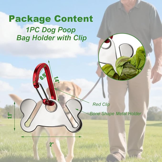 1PC Dog Poop Bag Holder, Waste Bag Holder, Dog Poop Bag Carrier, Hand Free Holder - Image 6