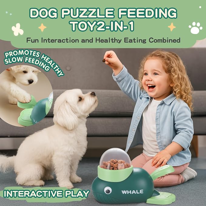 Interactive Dog Toys & Cat Toys for Indoor Cats, Dog Puzzle Toy Slow Feeder Bowl, Puppy Enrichment Toys, Interactive Cat Toys, Dog Feeder Puzzle Toy for Smart Dogs to Keep Them Busy With Silicone Mat - Image 2
