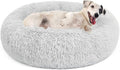 MIXJOY Orthopedic Dog Bed Comfortable Donut Cuddler Round Pet Beds Ultra Soft Washable Dog and Cat Cushion Bed (30'', Grey) by MIXJOY