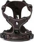 TRUE LOVE Adjustable No-Pull Dog Harness Reflective Pup Vest Harnesses Comfortable Control Brilliant Colors Truelove TLH5651(Brown,XL) | Front Clip, No-Choke, Soft Padded, Control Handle, Anti Escape, Dog Car Harness, Walking and Training, Escape Proof... by TRUELOVE