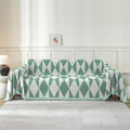 Couch Cover for Sofa, Boho Sofa Cover Washable Couch Cover for Dogs, Pet Sofa Cover for 1-Cushion Couches with Tassel Furniture Protector Cover,71" x 91",Pea Green-Diamond by YSTELLAA