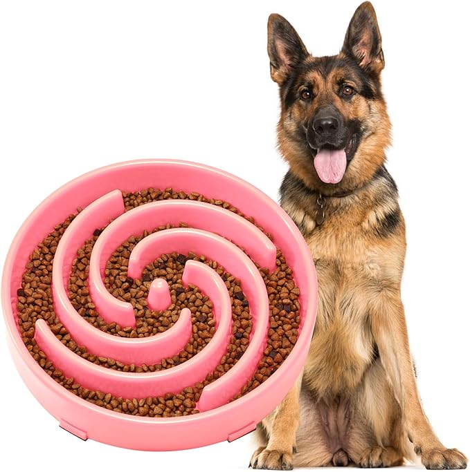 JASGOOD Slow Feeder Dogs Bowl for Large Medium Dogs,Anti-Gulping Pet Slower Food Feeding Bowls Stop Bloat,Preventing Choking Healthy Design Dogs Bowl by JASGOOD