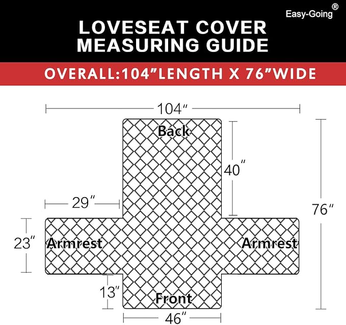 Easy-Going Reversible Couch Cover, 2 Cushion Sofa, Chocolate/Beige | Loveseat, Slipcover For Dogs, Water Resistant Furniture Mat, Living Room, Non-Slip Sofa Cover, Pet Friendly - Image 6