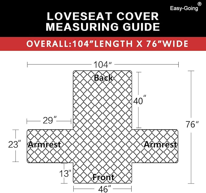 Easy-Going Reversible Couch Cover, 2 Cushion Sofa, Loveseat, Black/Beige | Machine Washable Slipcover For Dogs, Water Resistant Furniture Mat For Living Room, Non-Slip Sofa Cover, Pet Friendly - Image 6