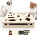 Cat Scratch Puzzle Enrichment Box, Large Solid Wood with Sandpaper Inside | Cat Nail File Enrichment Box with Sandpaper Inside, Cat Nail File Box Stress Free Alternative to Clippers and Grinders by Unknown