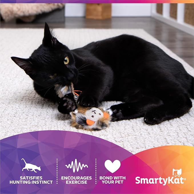 SmartyKat Instincts Prideful Player HappyNip Launch & Chase Cat Toy for Indoor Cats & Kittens, Launchable Toy with Catnip & Silverine - Image 2