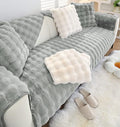 Faux Fur Couch Covers for Sofa Thick Fuzzy Sofa Covers for Dogs | Soft Warm Couch Cover Shaggy Fuzzy Sectional Sofa Cover Non-Slip Plush Sofa Slipcover Furniture Protector by WelcometoXSlive