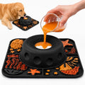 Large Dog Lick Bowl with Rolling Ball, 500ML Slow Feeder Bowl with Lick Mat | 2 In 1 Anti-Slip Silicone Dog Lick Bowl for Liquid and Thick Treat, Anxiety Relief & Interactive by Unknown