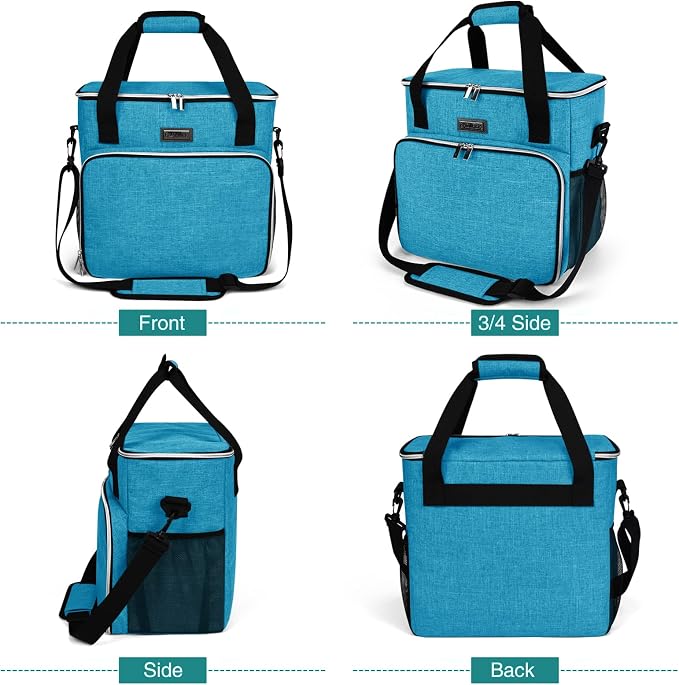 BAGLHER Dog Travel Bag, Pet Travel Bag (ALL Pet Travel Supplies), With 2 Pet Food Containers and 2 Collapsible Silicone Bowls; Essential Kits for Pet Travel Sky Blue - Image 2