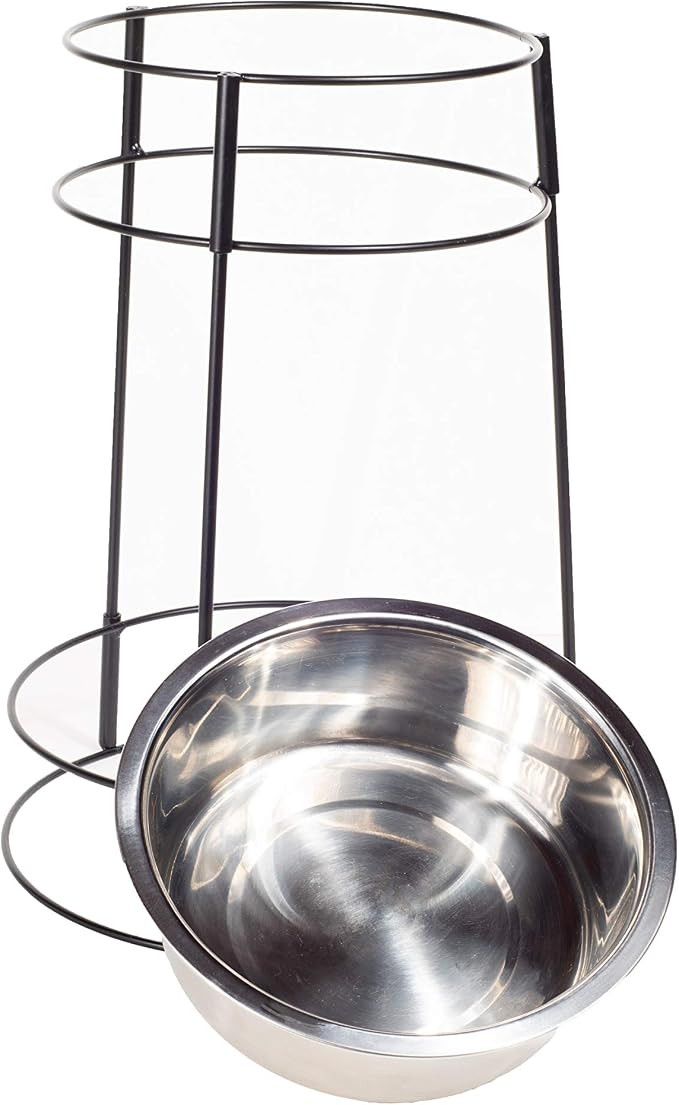 SPOT Hi Rise Single Diner Elevated Dog Feeder, 2qt Stainless Steel Bowl, Durable Wire Stand, Hygienic, Easy to Clean, Promotes Proper Posture for Tall Pets, Ideal for Medium and Large Breeds, 14.25in - Image 9
