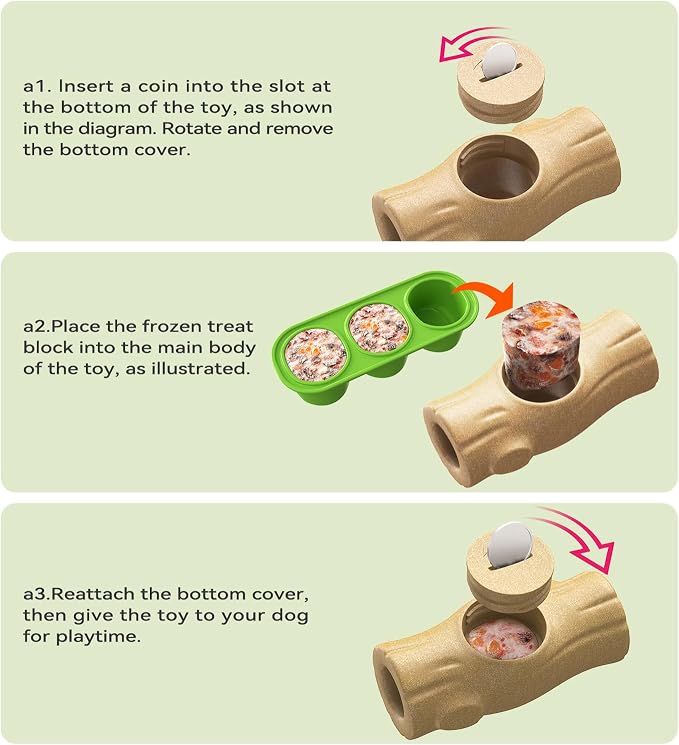 Dog Frozen Treat Toy Accessory(2PC Silicon Trays),This Accessory can be Matched with the Shape of the Stump/Without Stumps - Image 2