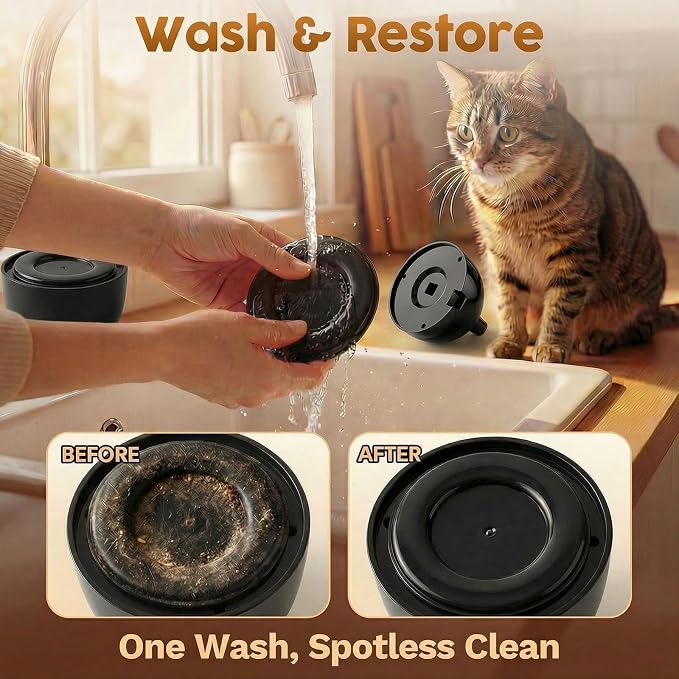 Interactive Cat Toys for Indoor Cats, 360° Automatic Spin Flying Bird Wand | 8cm Suction Cup & Weighted Base, Silicone-Protected Rod, USB Rechargeable with Replaceable Feather & Streamer Attachments - Image 6